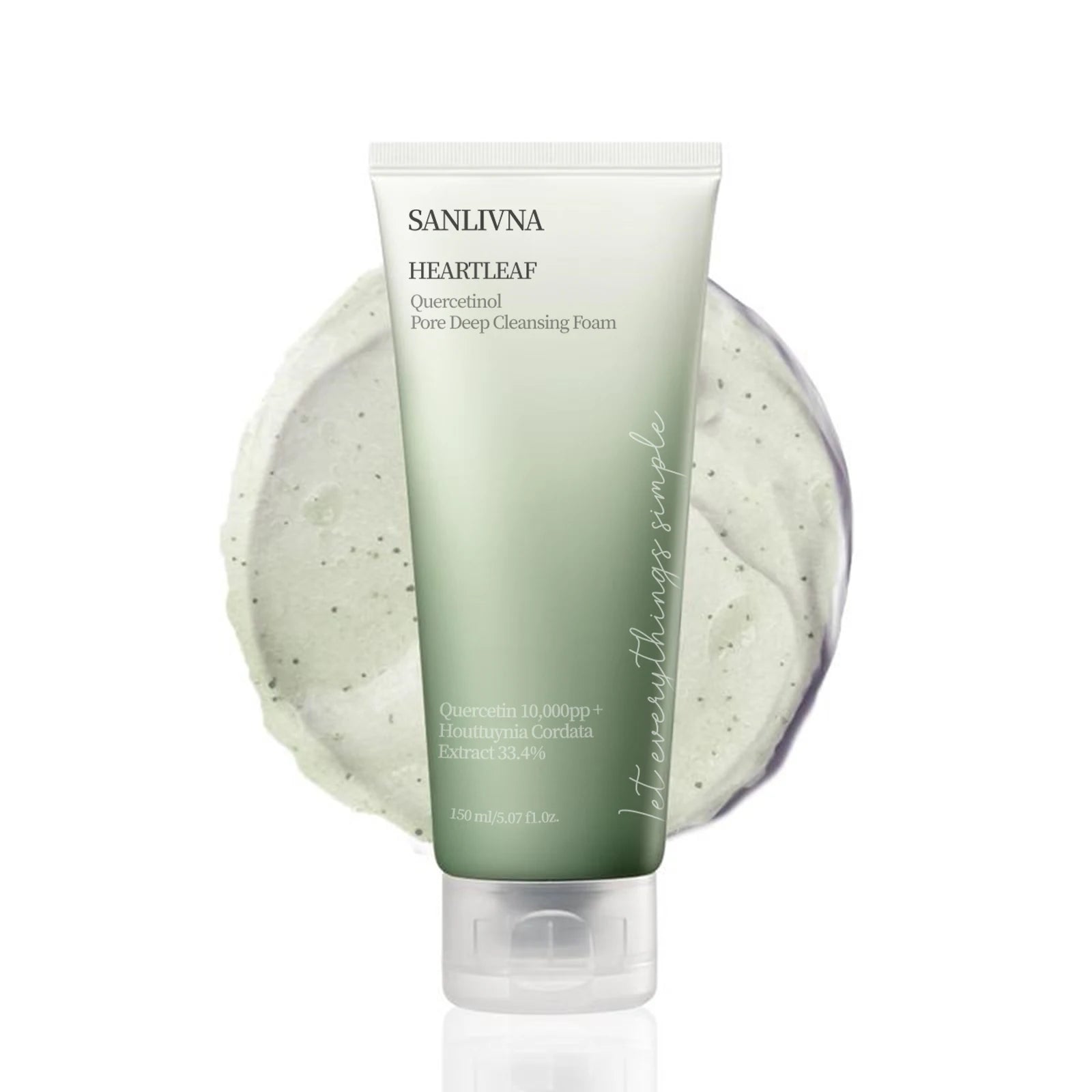 SANLIVNA Heartleaf Quercetinol Pore Deep Cleansing Foam - 150ml